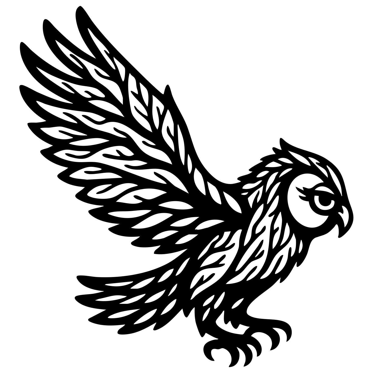 Owl Tree DXF File – CNC Cutting Design | ABOWL262