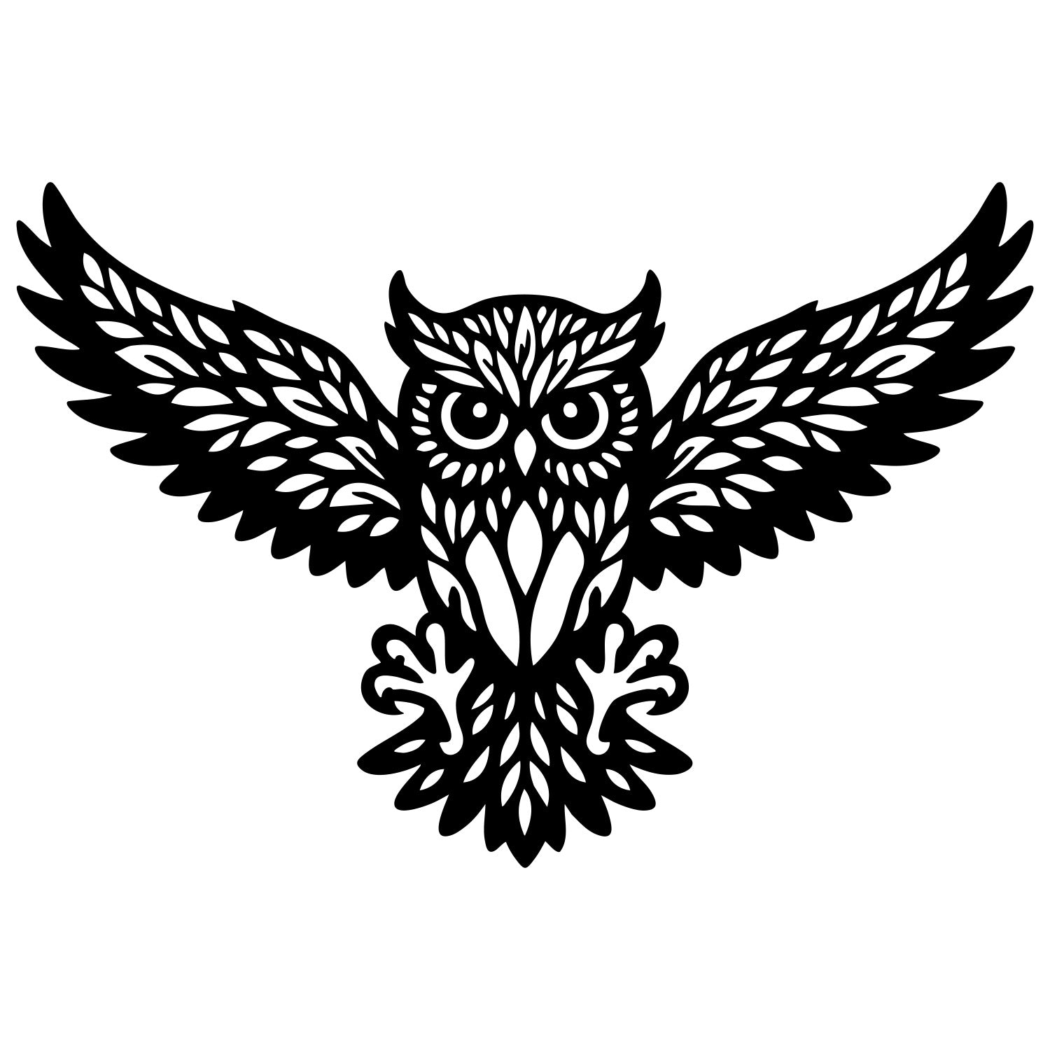 Owl Tree DXF File – CNC Cutting Design | ABOWL274