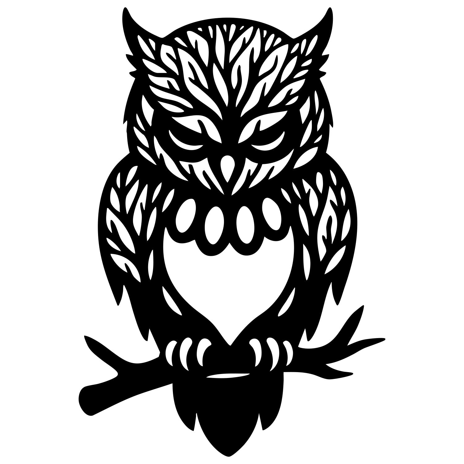 Owl Tree DXF File – CNC Cutting Design | ABOWL278