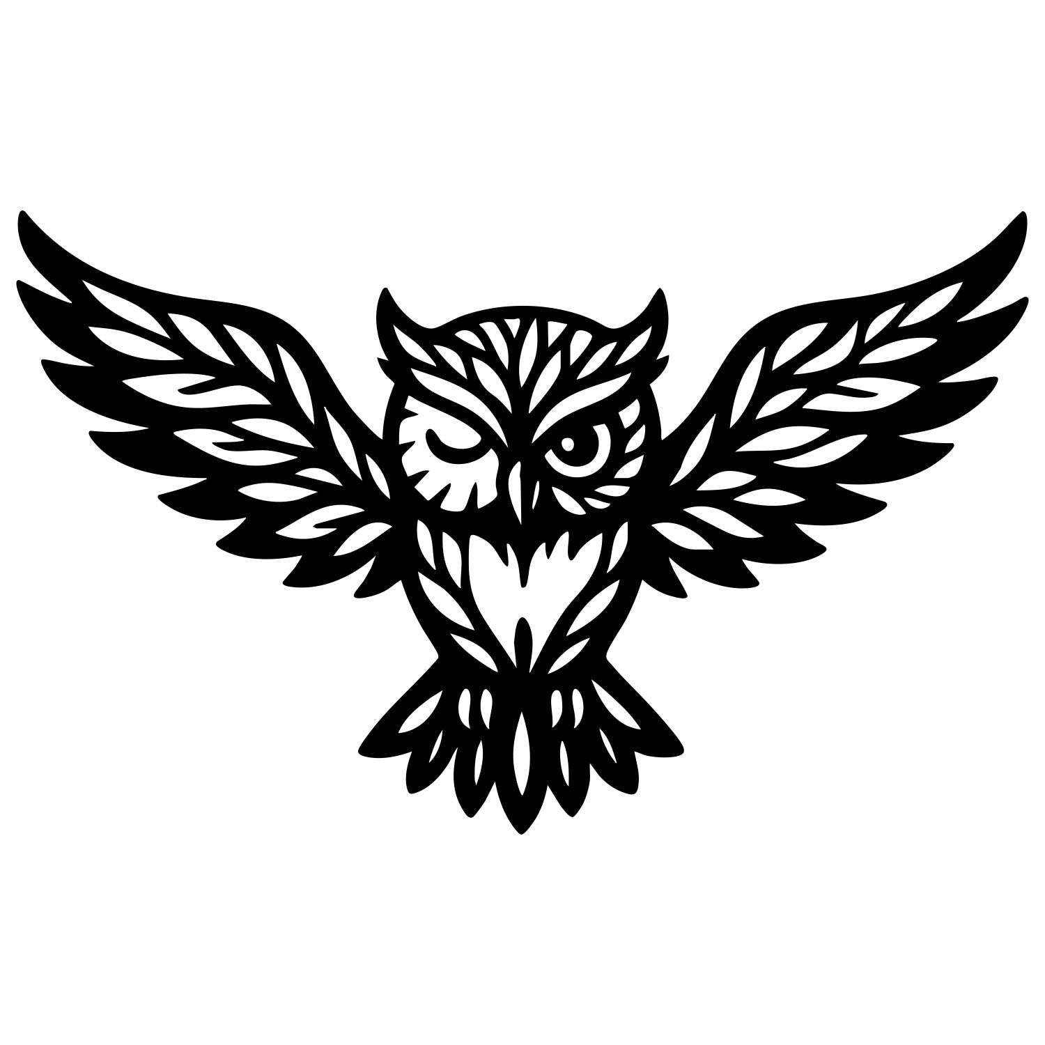 Owl Tree DXF File – CNC Cutting Design | ABOWL286