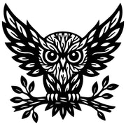 Owl Tree DXF File – CNC Cutting Design | ABOWL307