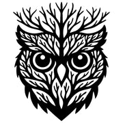 Owl Tree Head DXF File – CNC Cutting Design | ABOWL196