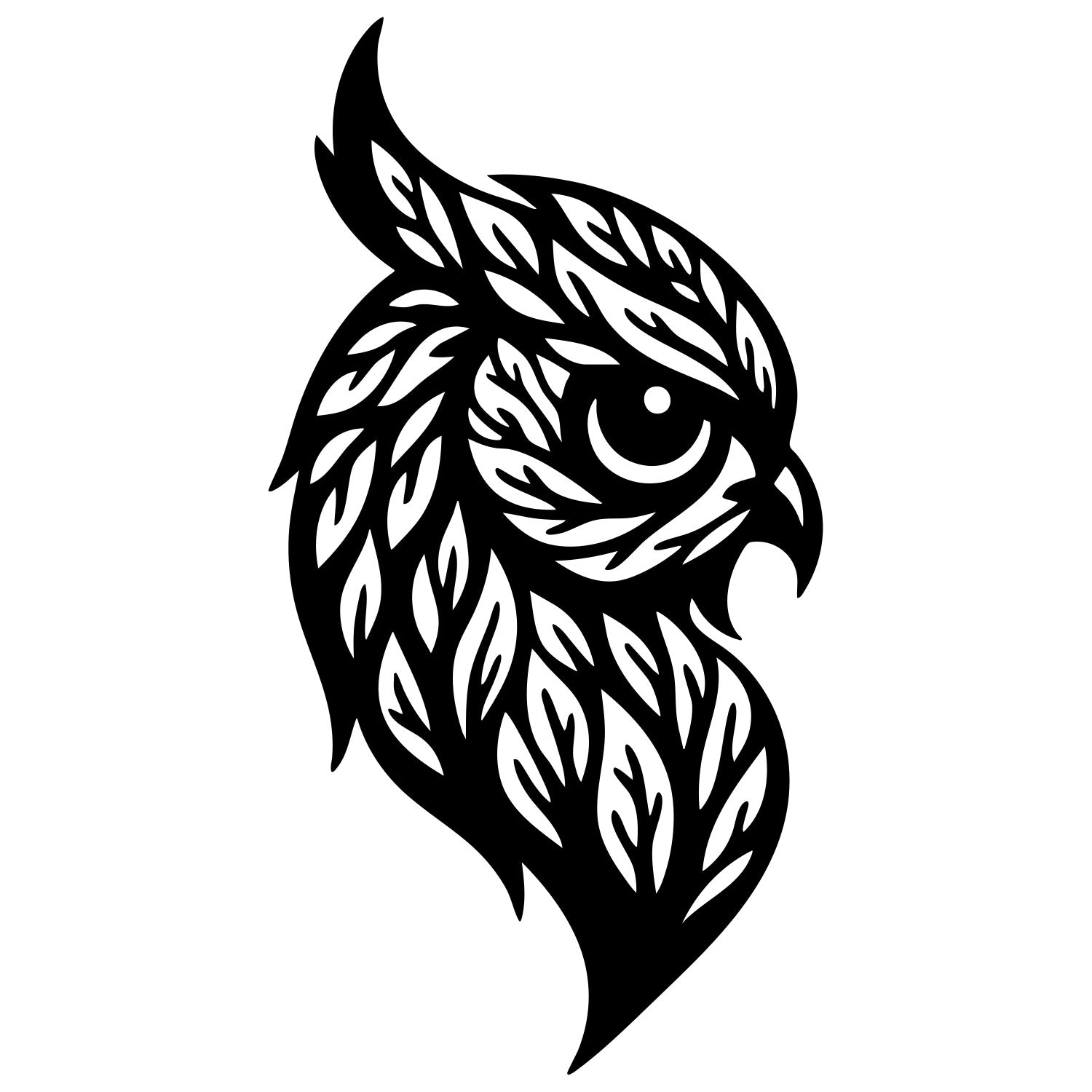 Owl Tree Head DXF File – CNC Cutting Design | ABOWL214