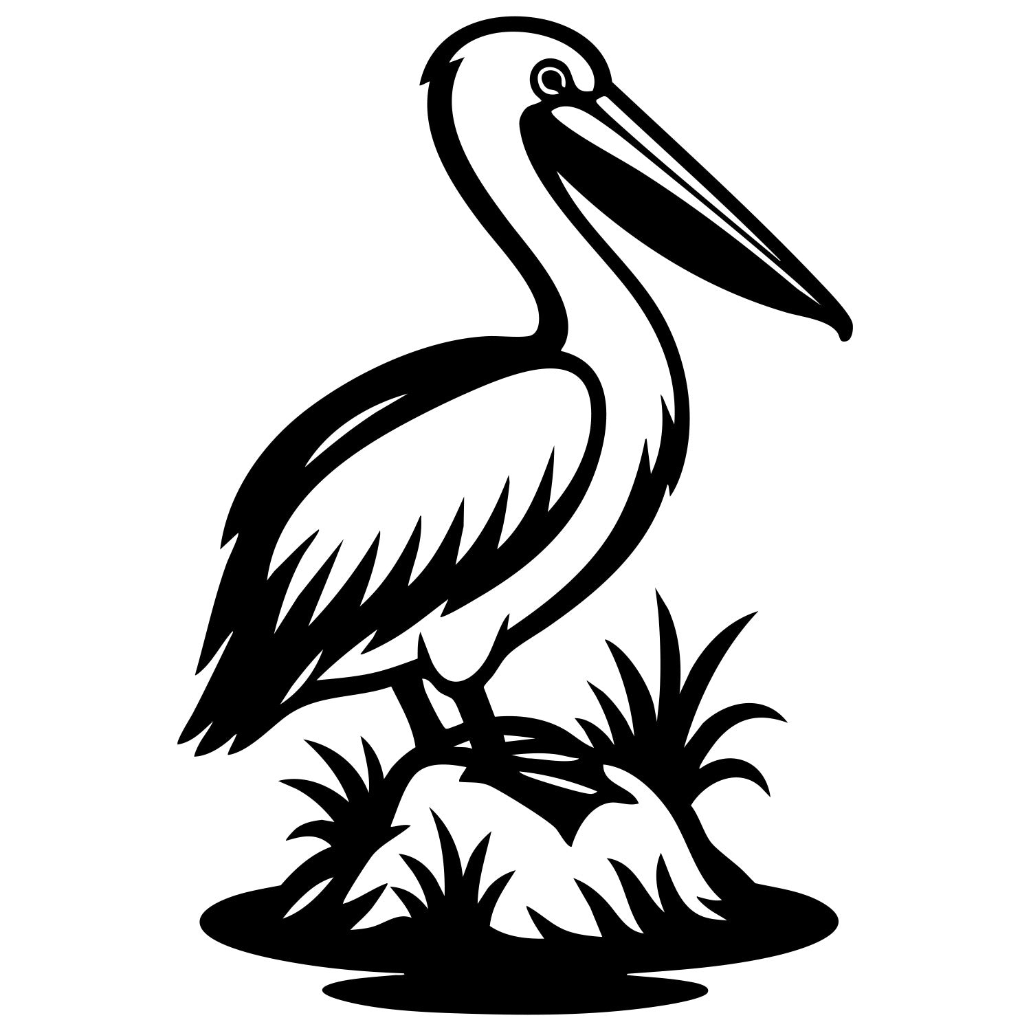 Pelican DXF File – CNC Cutting Design | ABPELICAN107