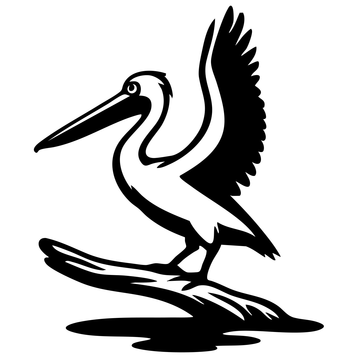 Pelican DXF File – CNC Cutting Design | ABPELICAN110