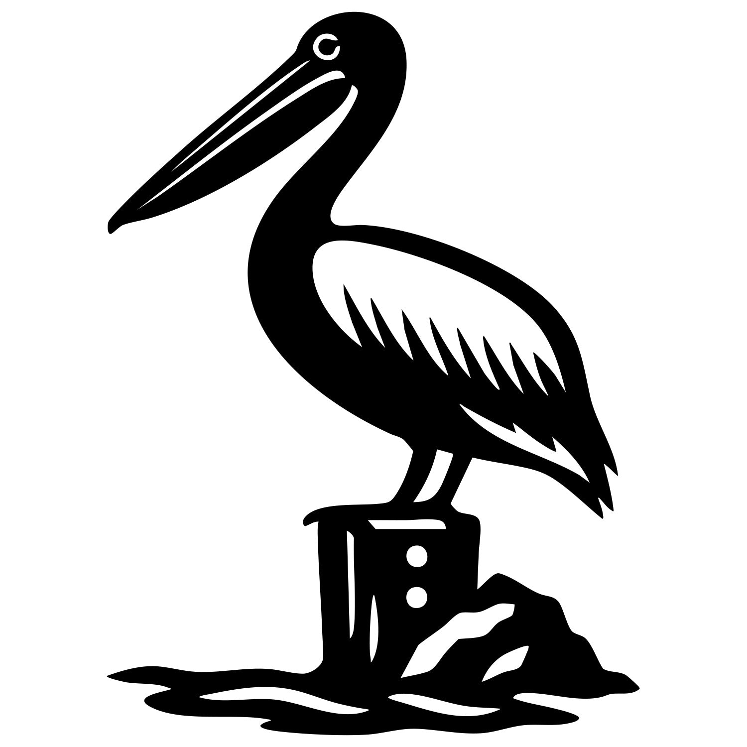 Pelican DXF File – CNC Cutting Design | ABPELICAN112