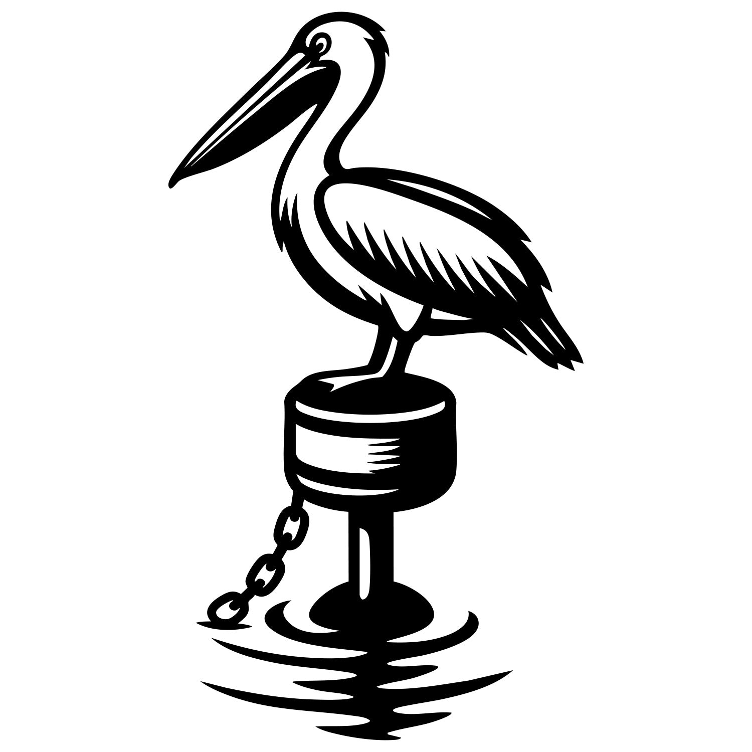 Pelican DXF File – CNC Cutting Design | ABPELICAN114