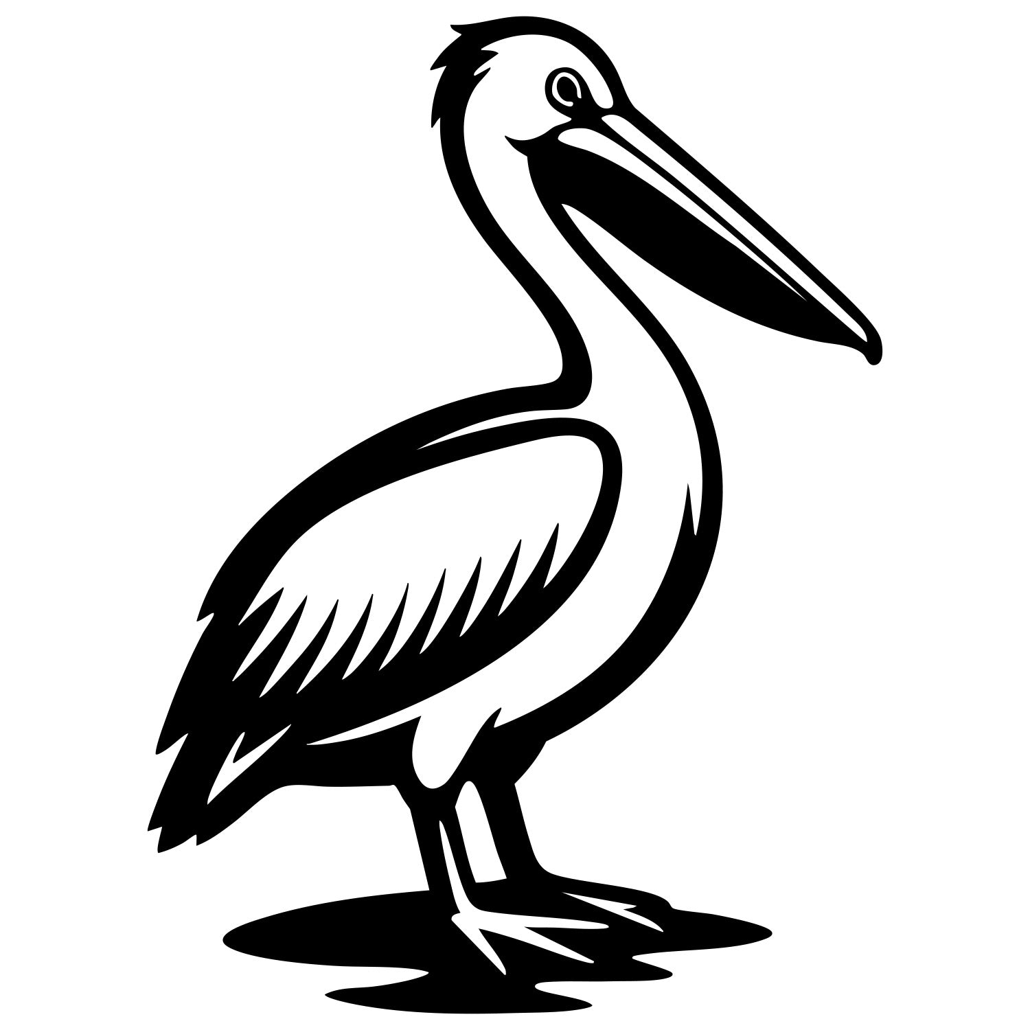 Pelican DXF File – CNC Cutting Design | ABPELICAN115