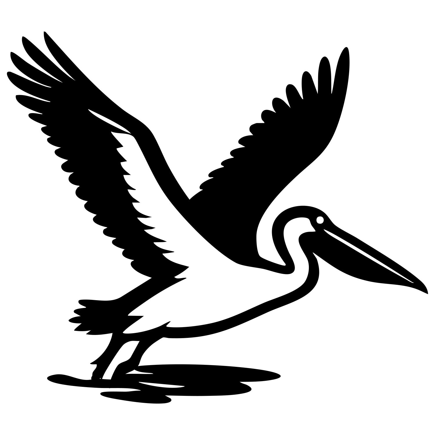 Pelican DXF File – CNC Cutting Design | ABPELICAN119