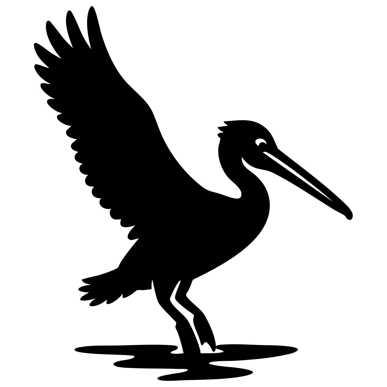 Pelican DXF File – CNC Cutting Design | ABPELICAN12