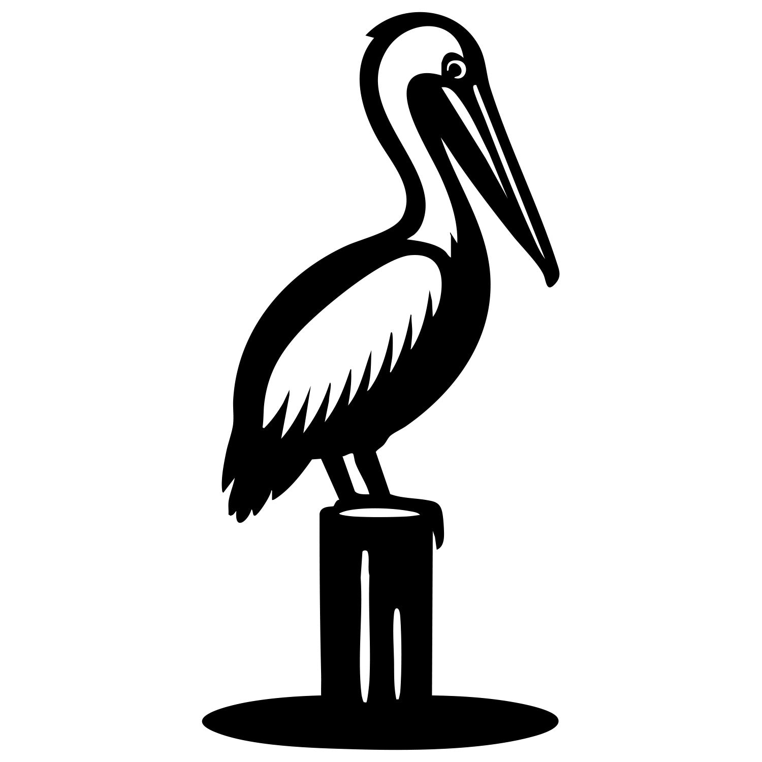 Pelican DXF File – CNC Cutting Design | ABPELICAN122