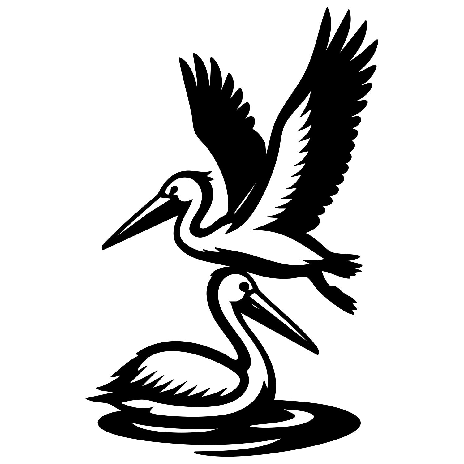 Pelican DXF File – CNC Cutting Design | ABPELICAN127