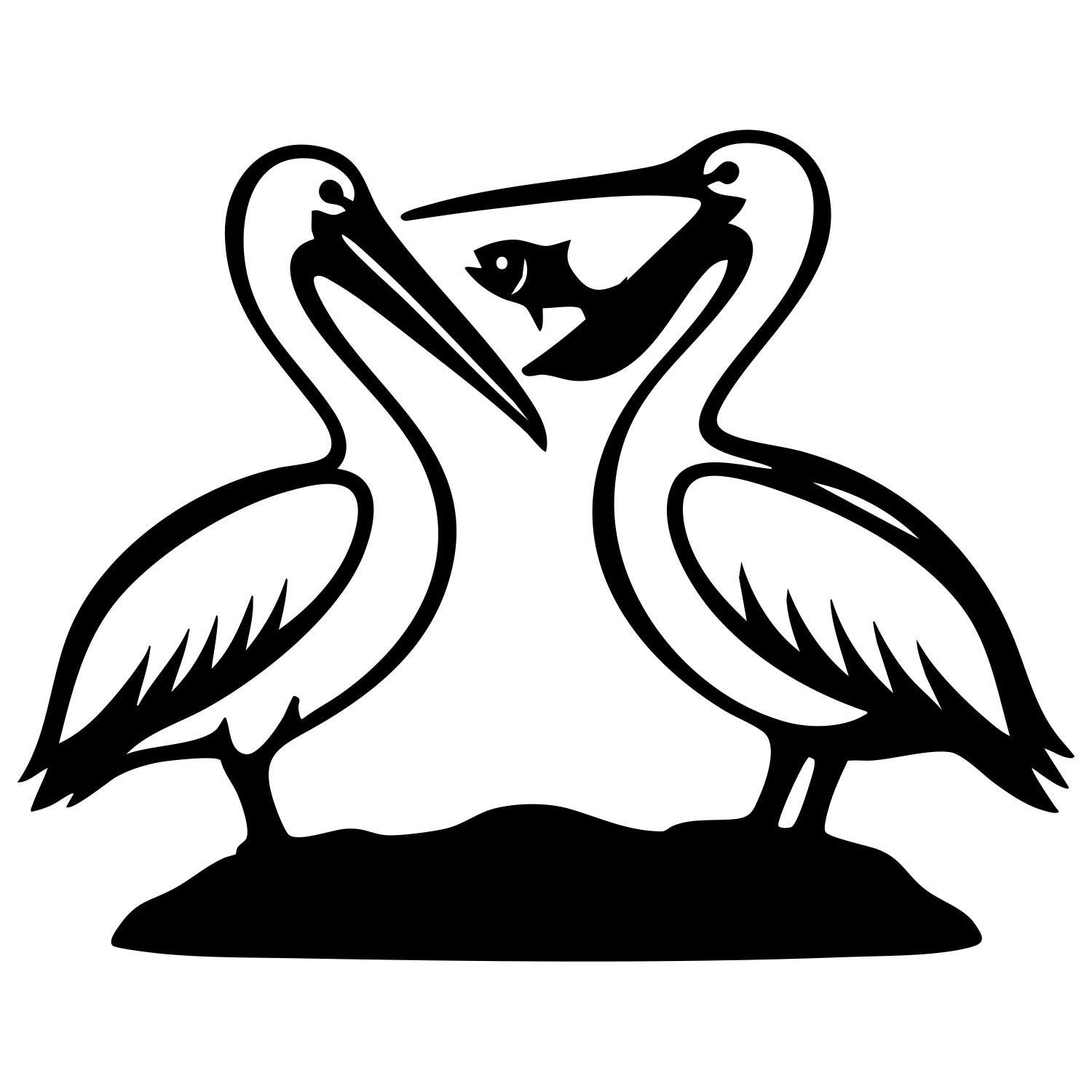 Pelican DXF File – CNC Cutting Design | ABPELICAN128