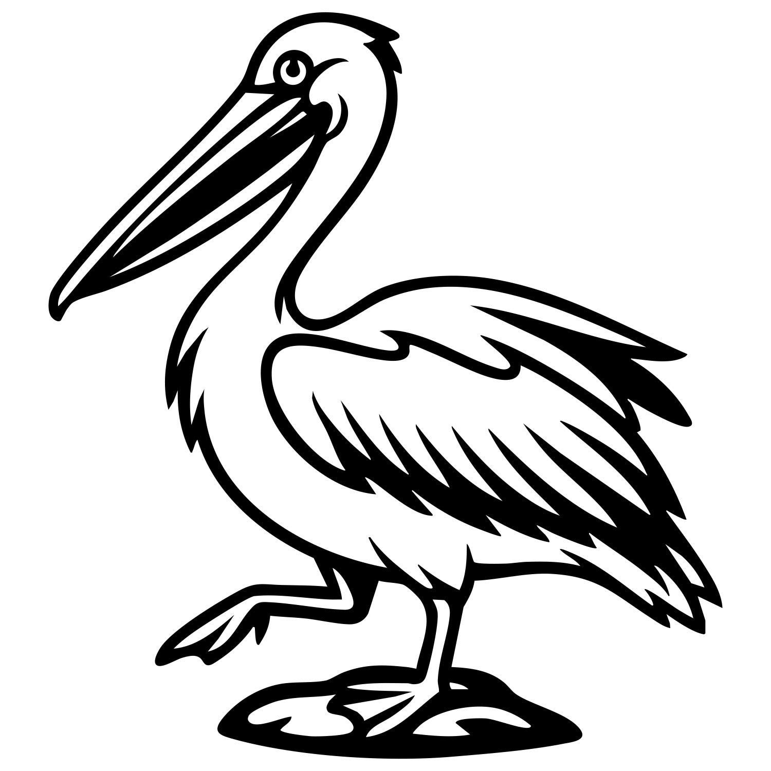 Pelican DXF File – CNC Cutting Design | ABPELICAN43