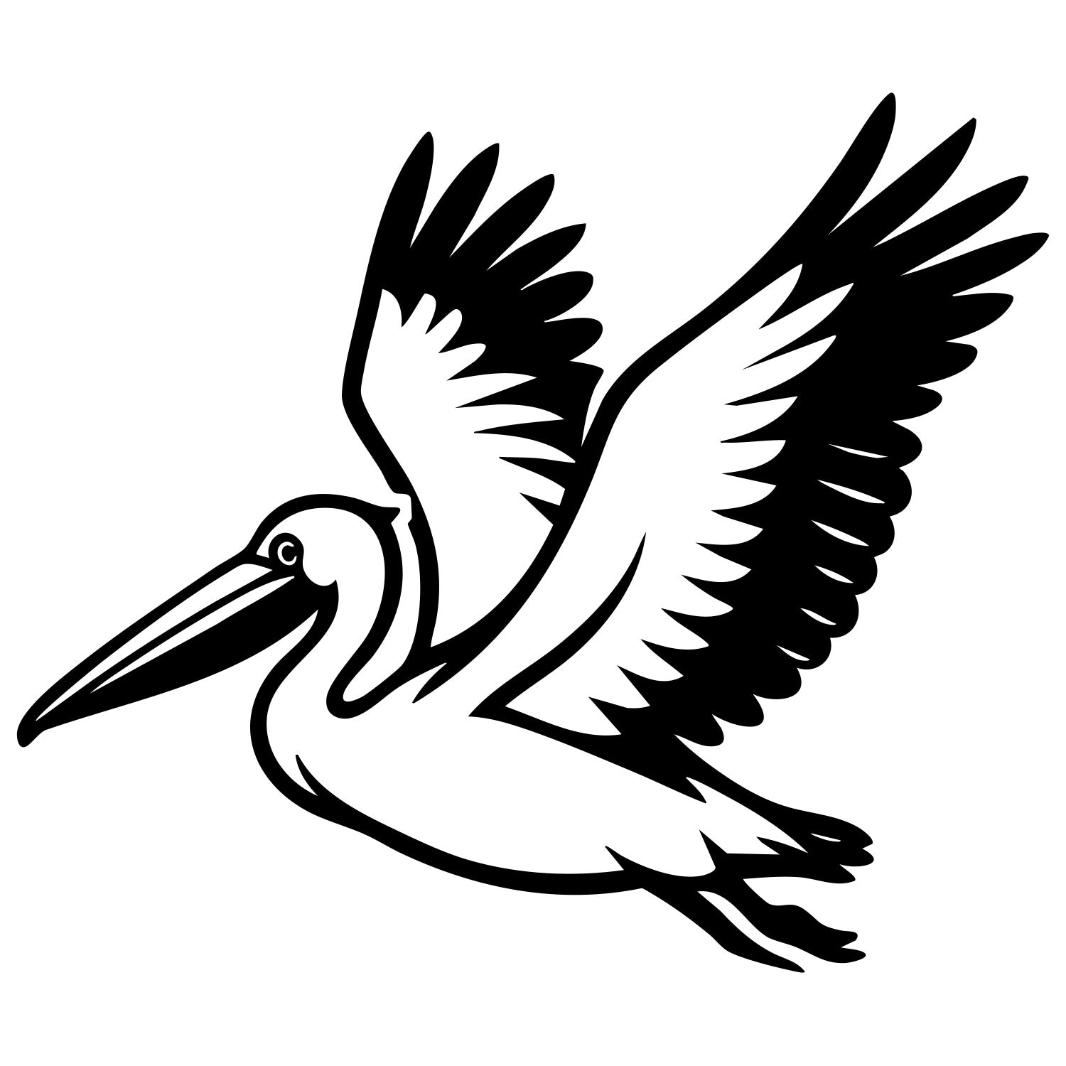 Pelican DXF File – CNC Cutting Design | ABPELICAN44