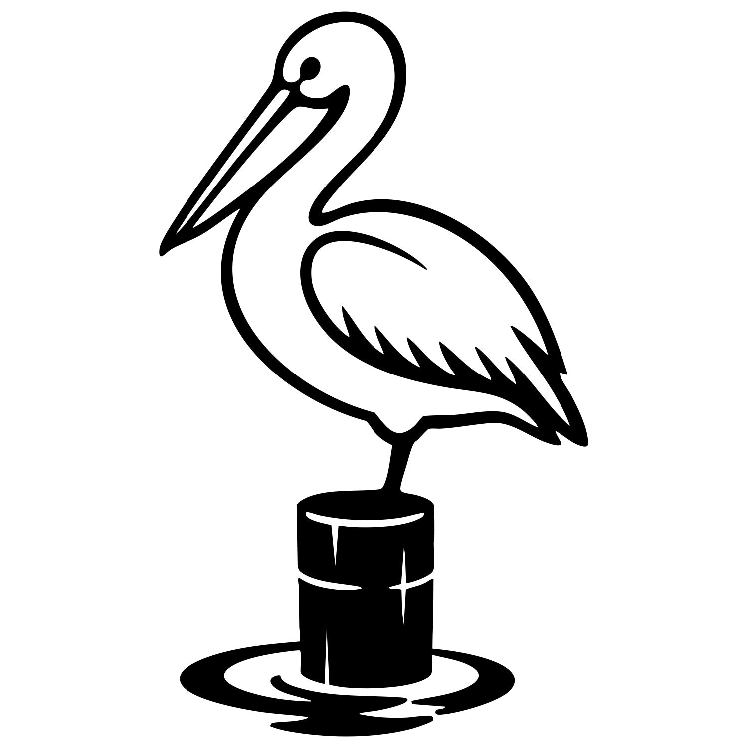 Pelican DXF File – CNC Cutting Design | ABPELICAN54