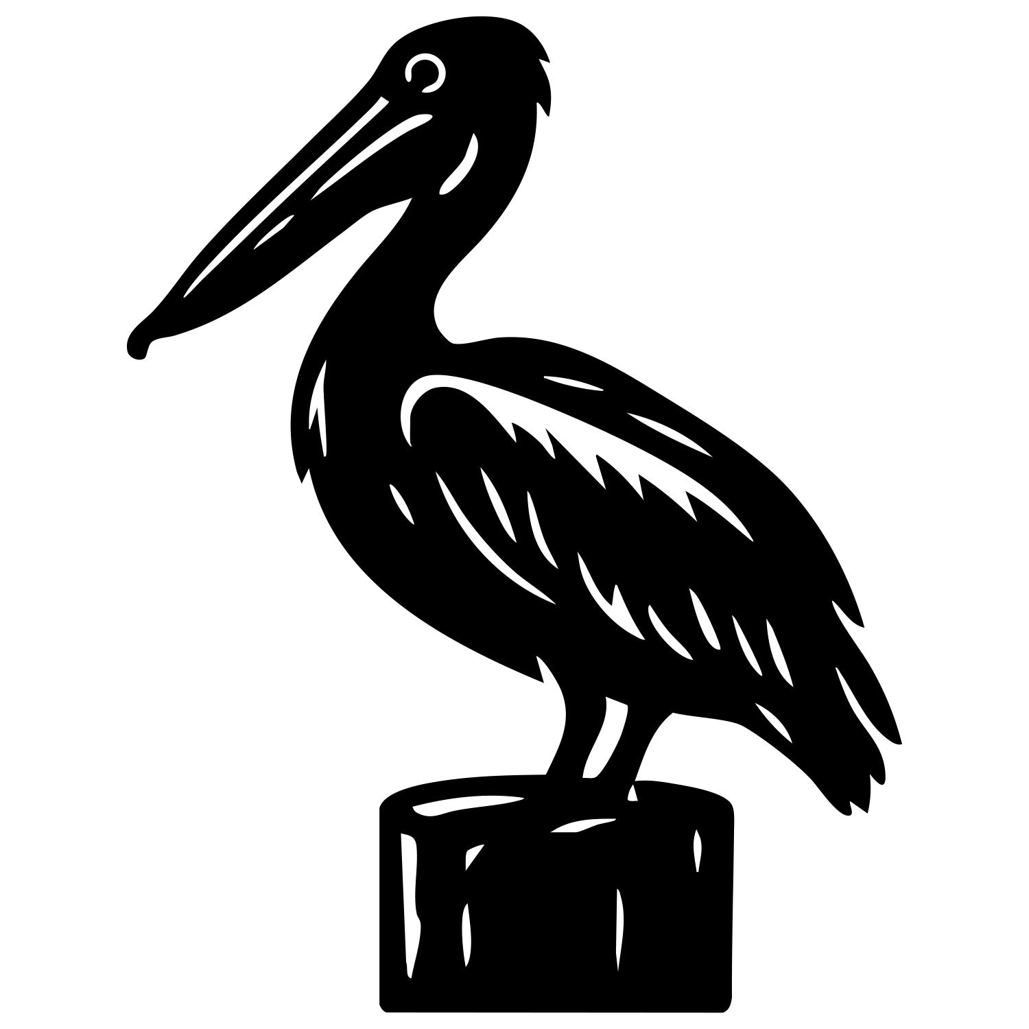 Pelican DXF File – CNC Cutting Design | ABPELICAN6