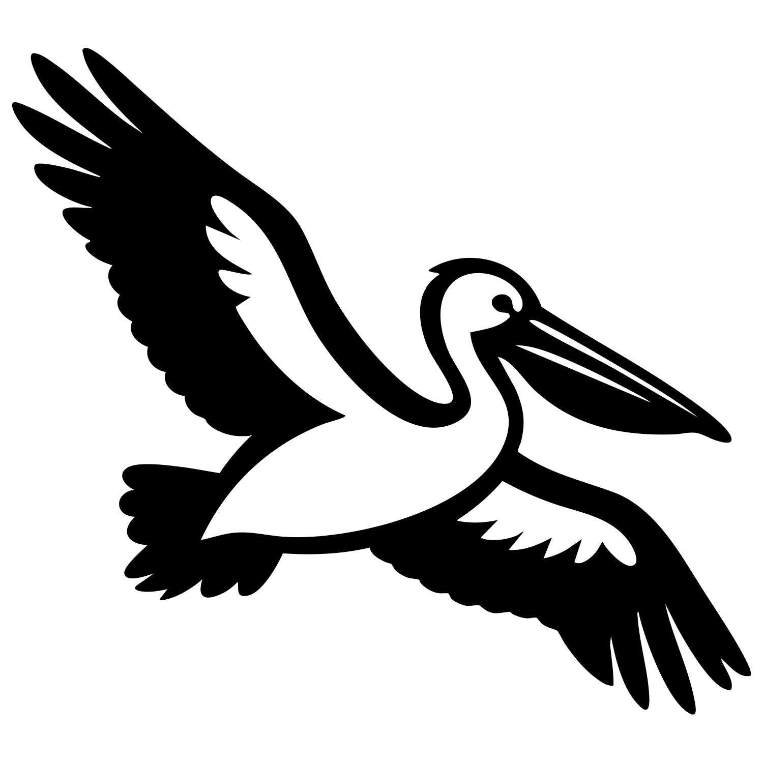 Pelican DXF File – CNC Cutting Design | ABPELICAN64