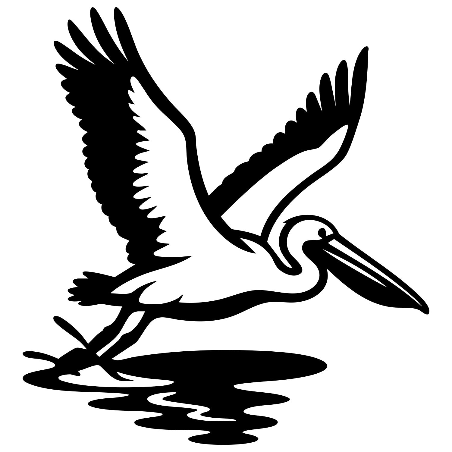 Pelican DXF File – CNC Cutting Design | ABPELICAN65