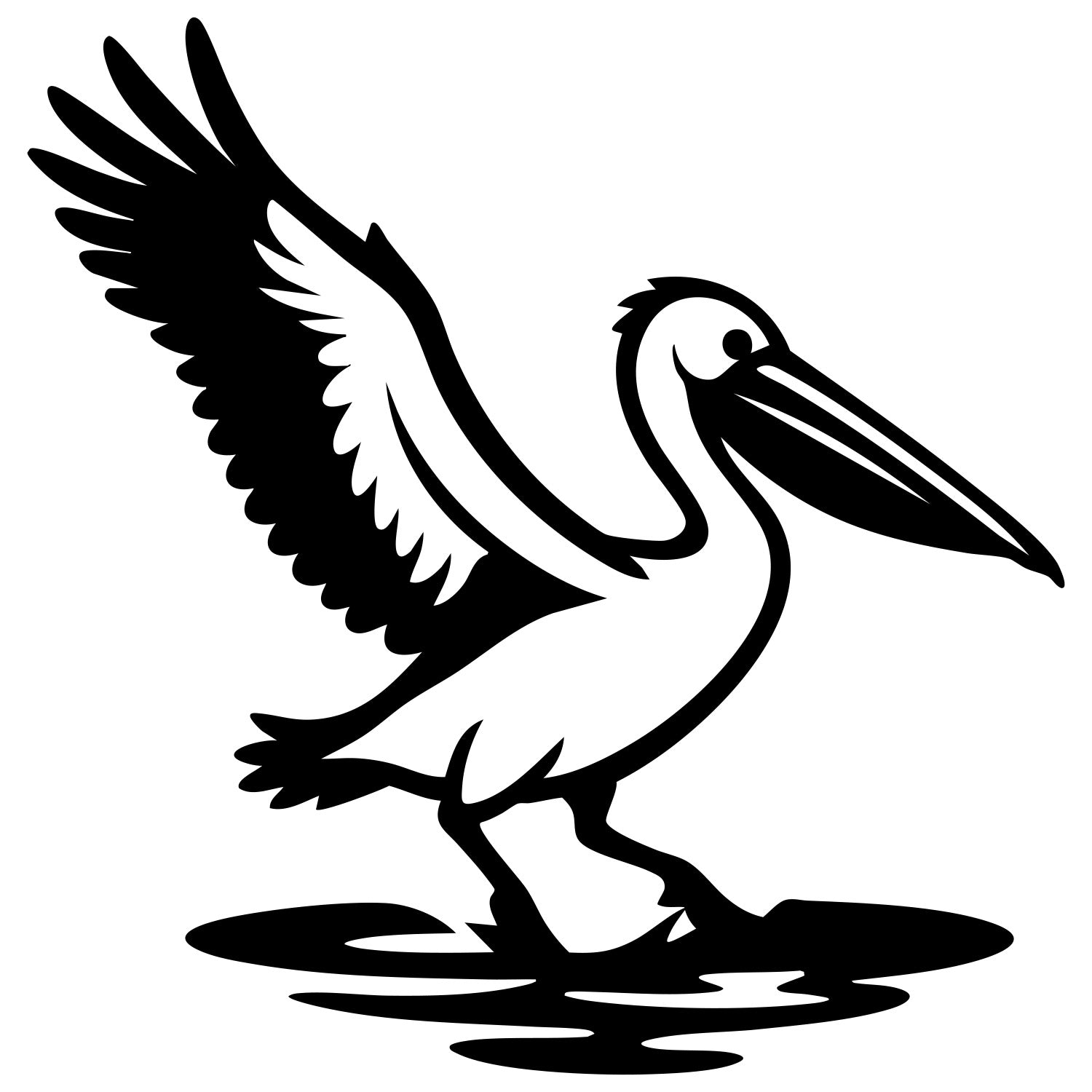 Pelican DXF File – CNC Cutting Design | ABPELICAN68