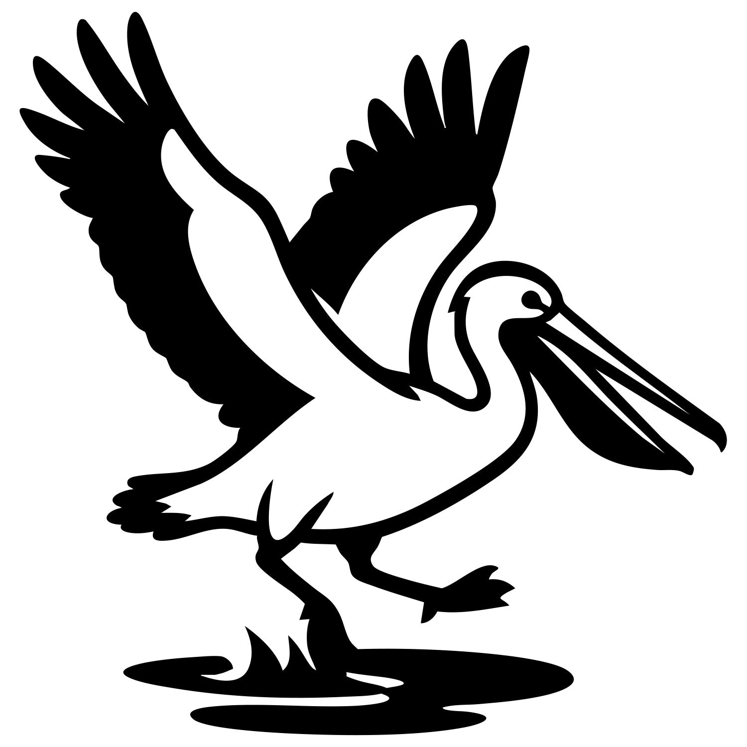 Pelican DXF File – CNC Cutting Design | ABPELICAN69