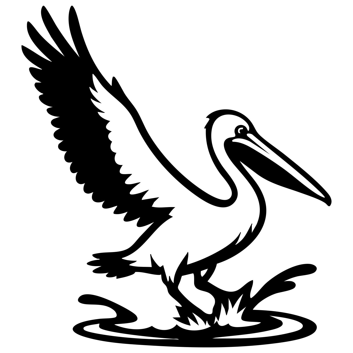 Pelican DXF File – CNC Cutting Design | ABPELICAN70