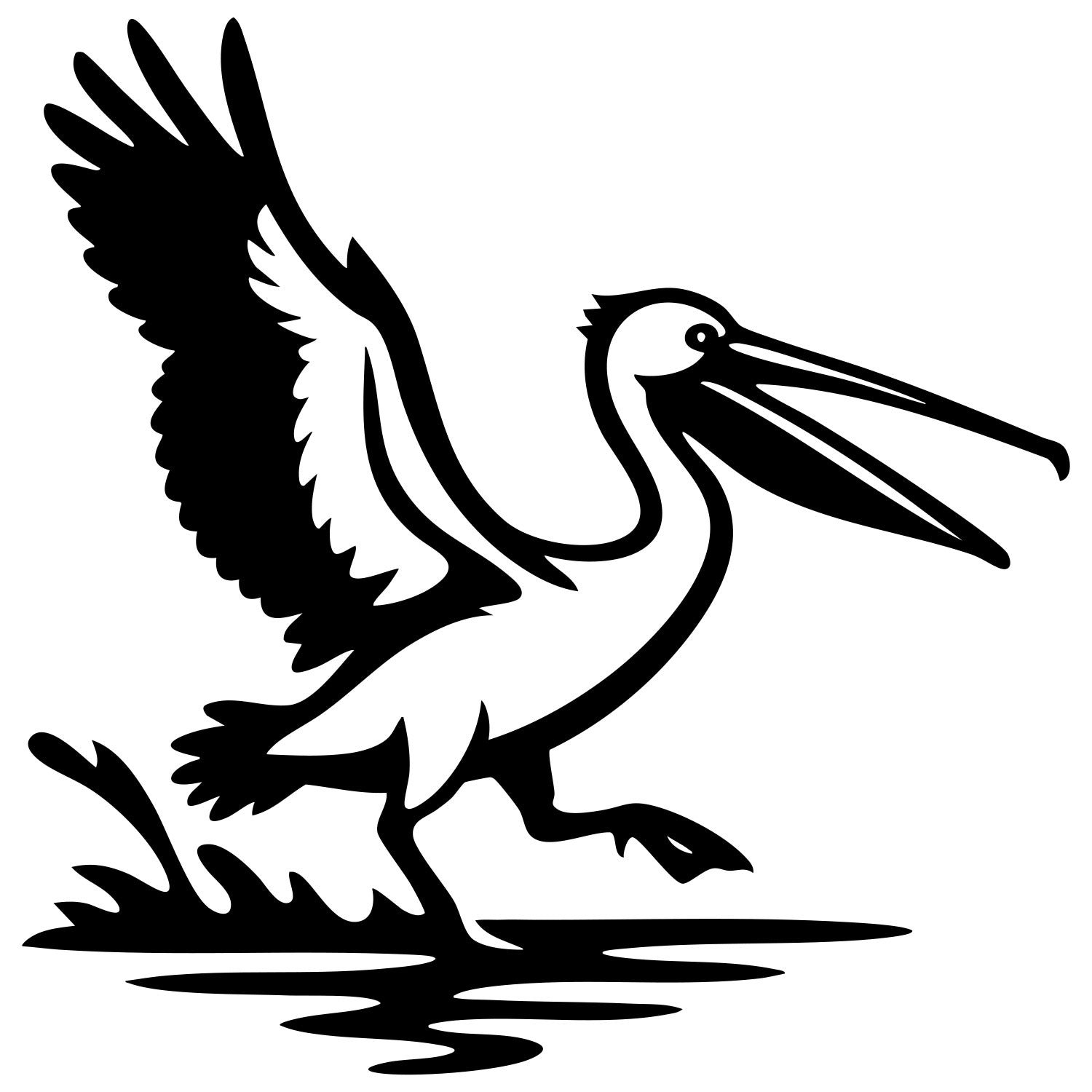 Pelican DXF File – CNC Cutting Design | ABPELICAN73