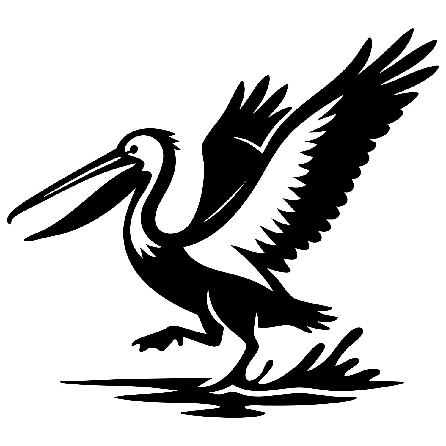 Pelican DXF File – CNC Cutting Design | ABPELICAN76