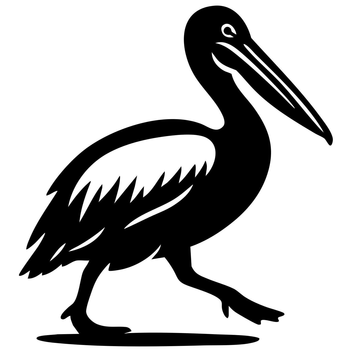 Pelican DXF File – CNC Cutting Design | ABPELICAN8