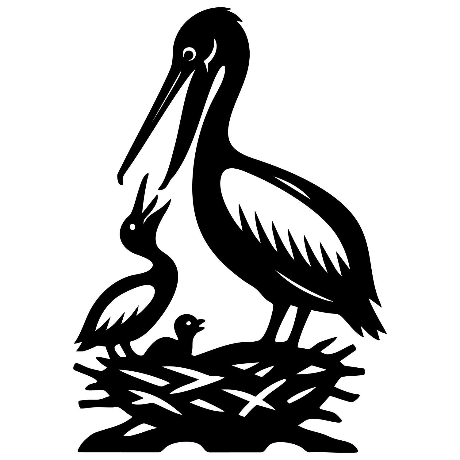 Pelican DXF File – CNC Cutting Design | ABPELICAN85