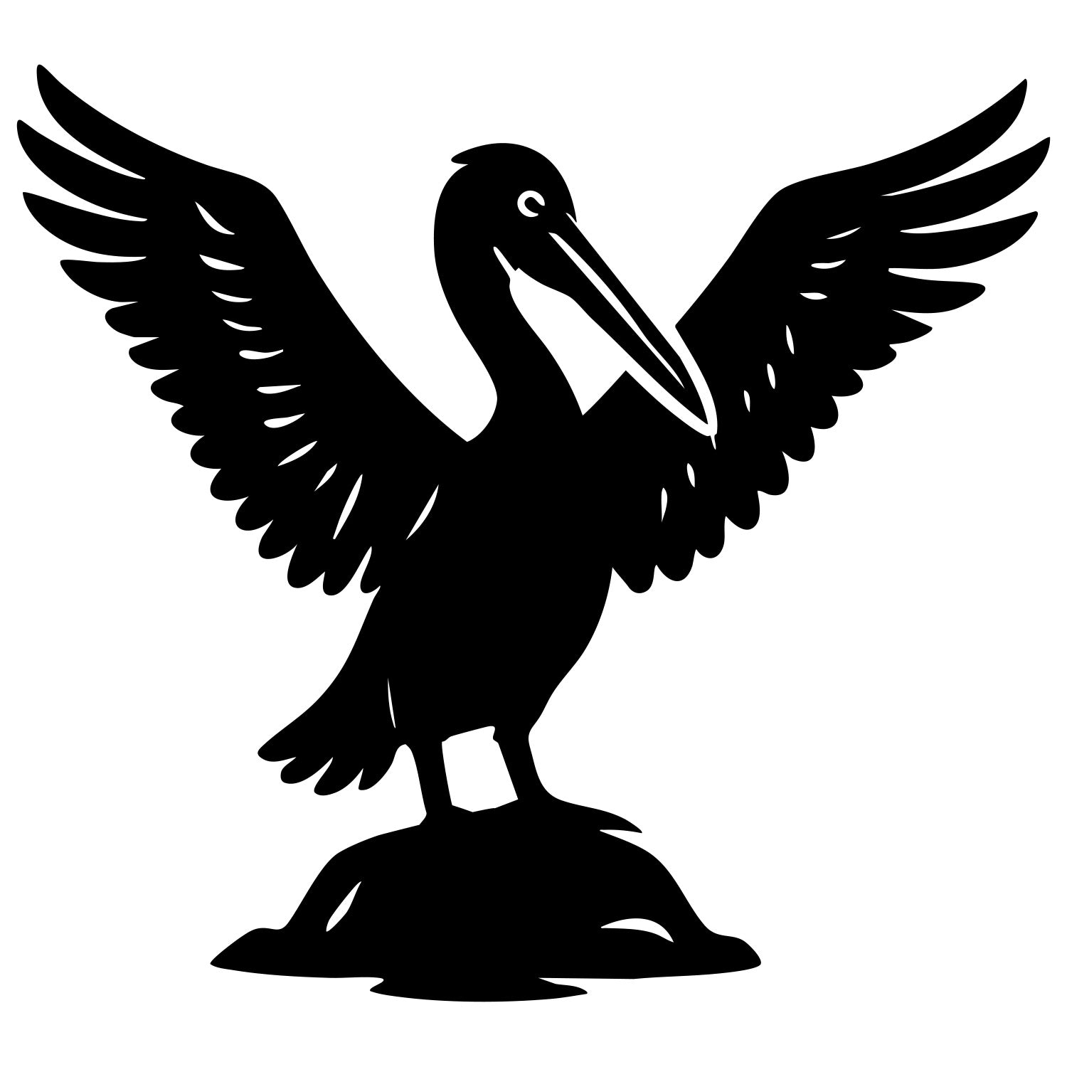 Pelican DXF File – CNC Cutting Design | ABPELICAN9