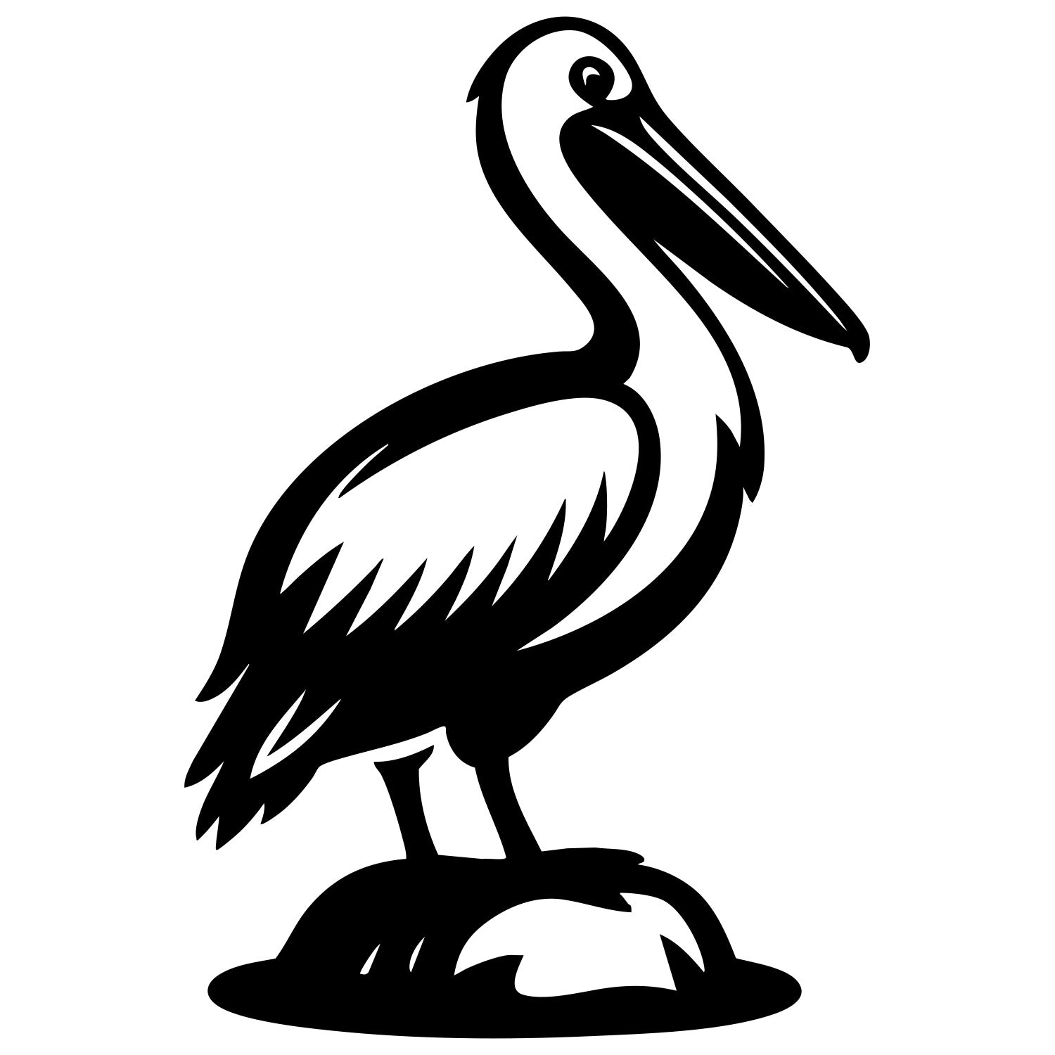 Pelican DXF File – CNC Cutting Design | ABPELICAN96