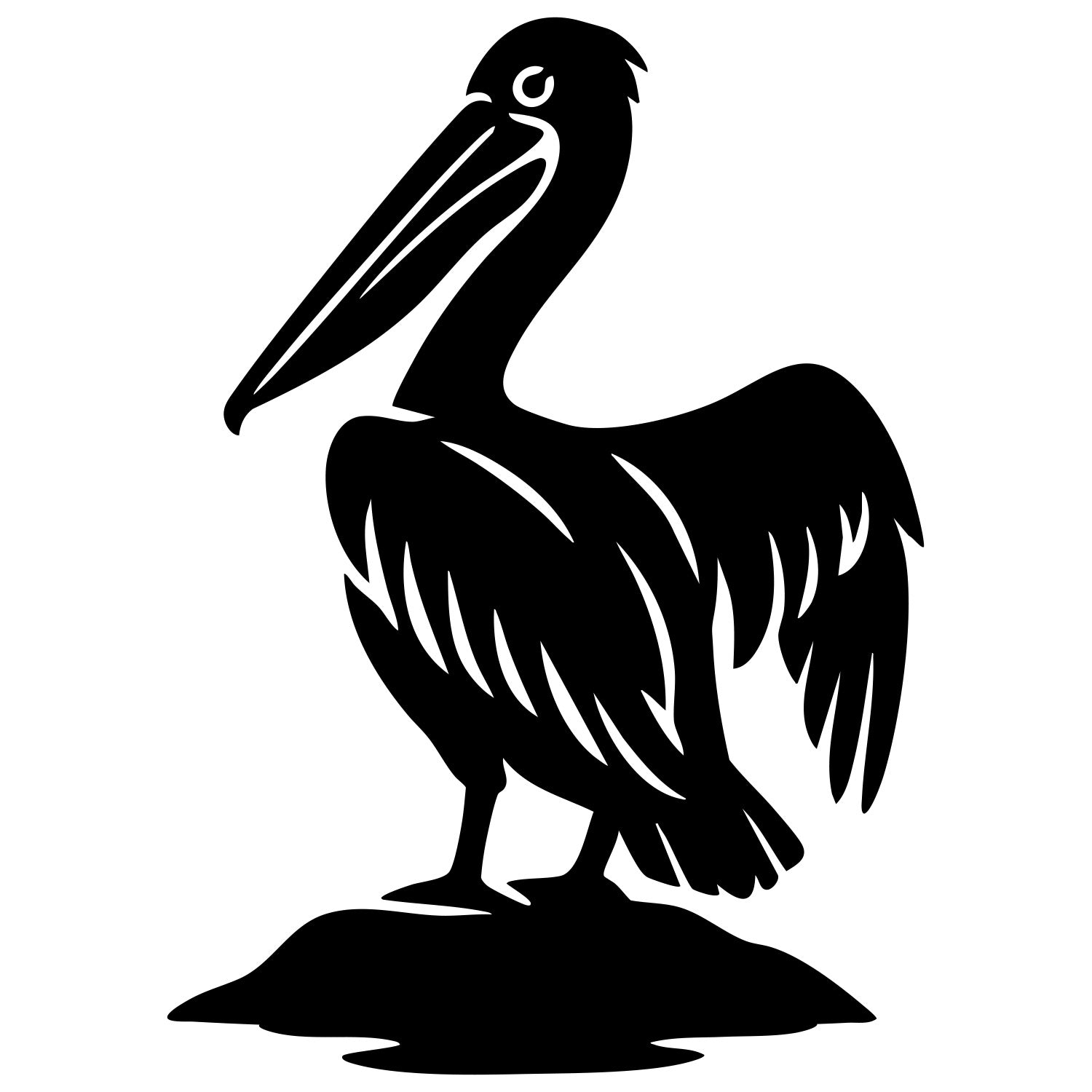 Pelican DXF File – CNC Cutting Design | ABPELICAN98