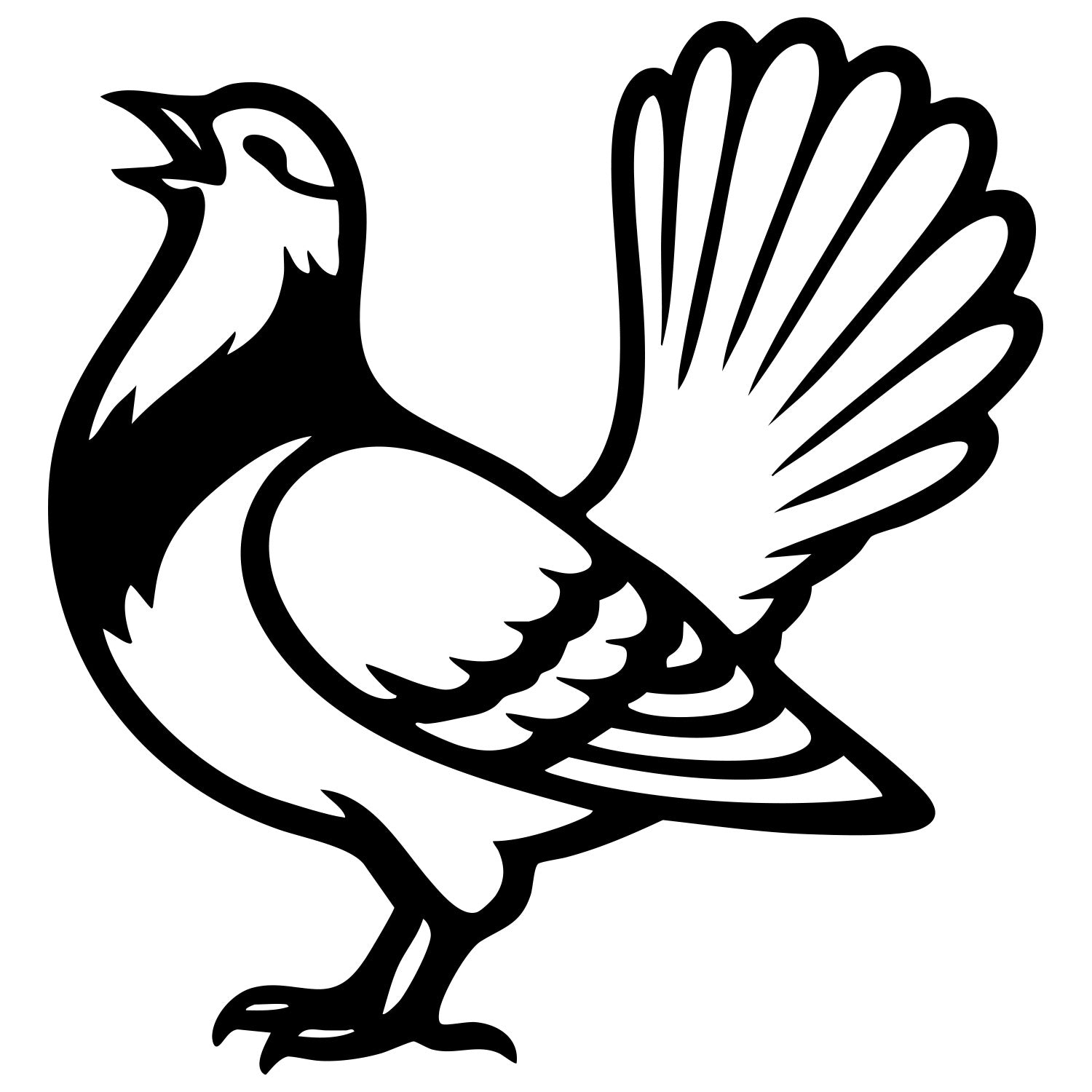 Pigeon DXF File – CNC Cutting Design | ABPIGEON100