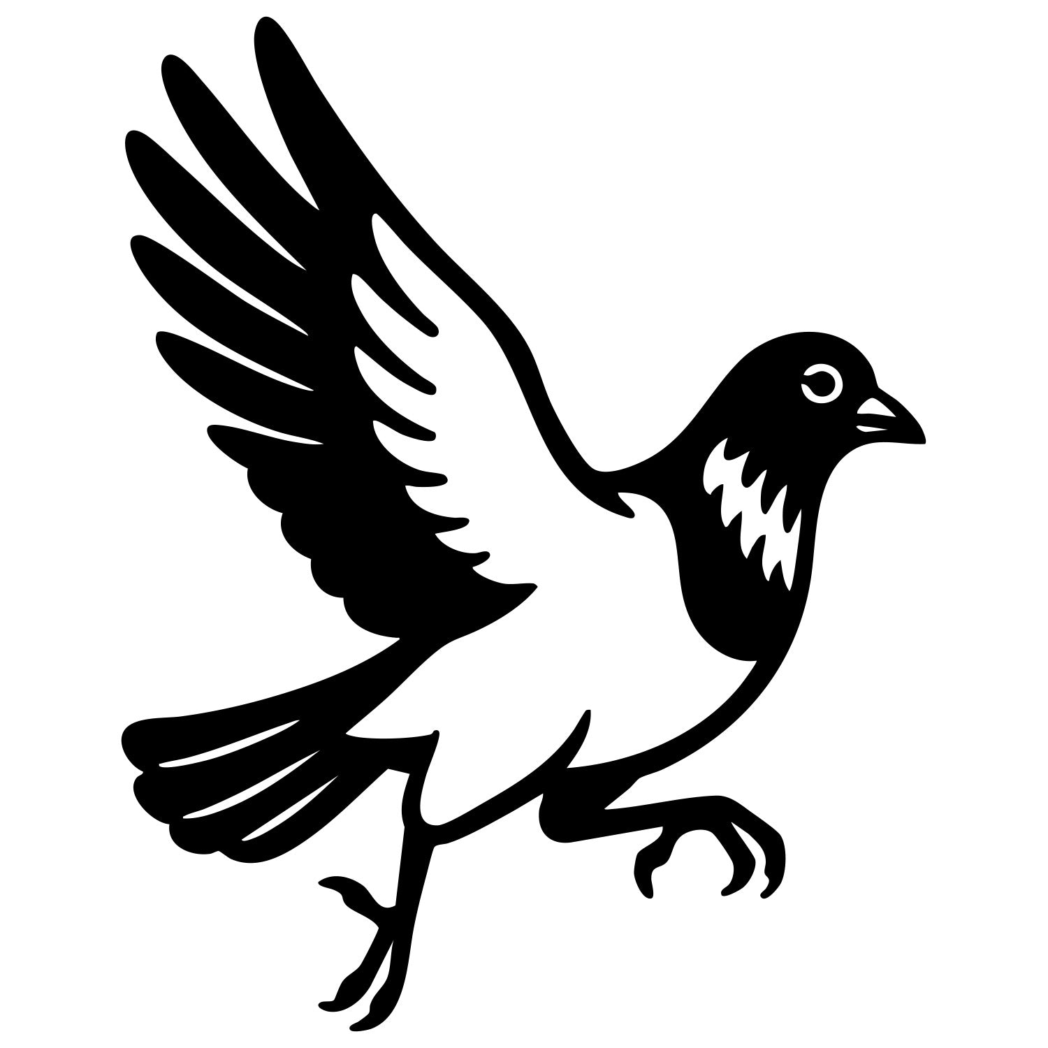 Pigeon DXF File – CNC Cutting Design | ABPIGEON110