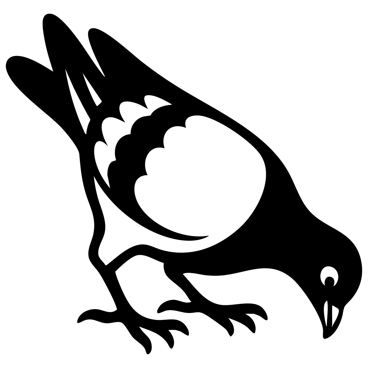 Pigeon DXF File – CNC Cutting Design | ABPIGEON16