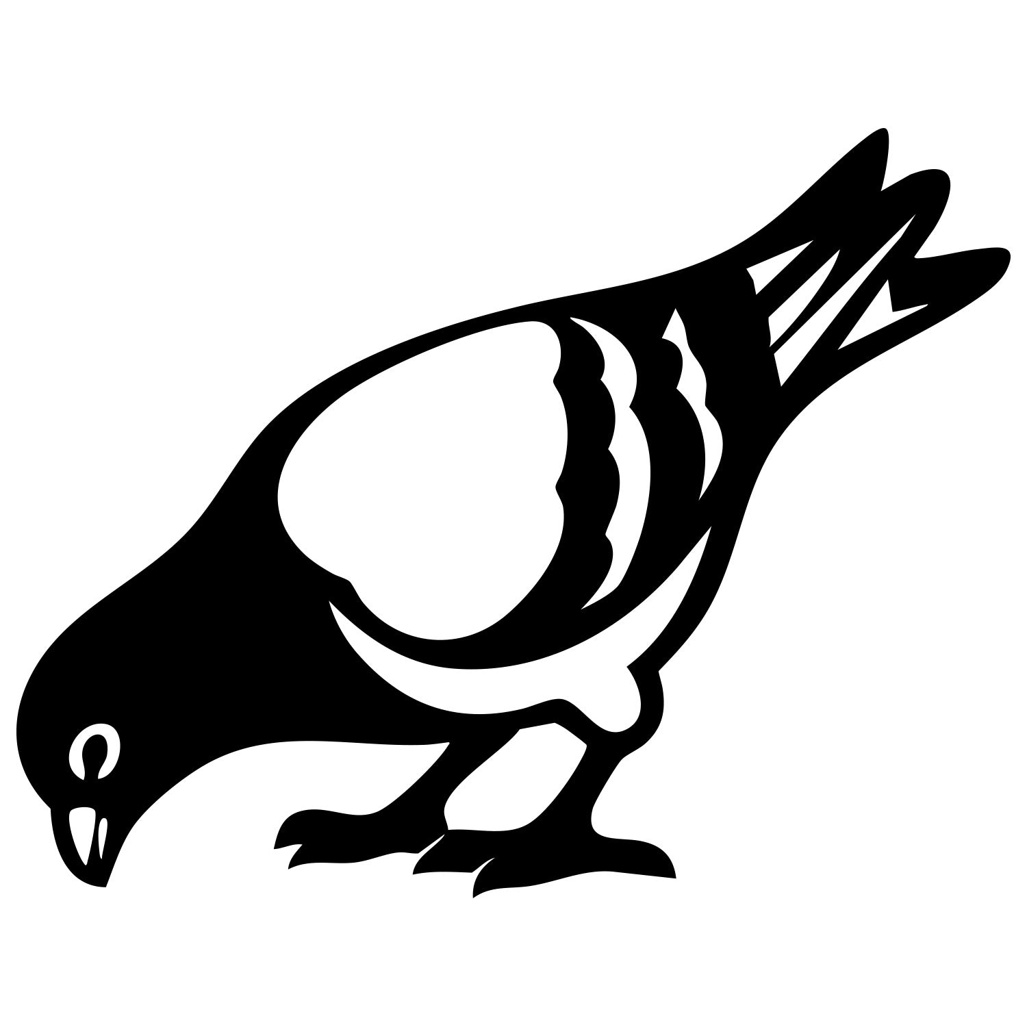 Pigeon DXF File – CNC Cutting Design | ABPIGEON17