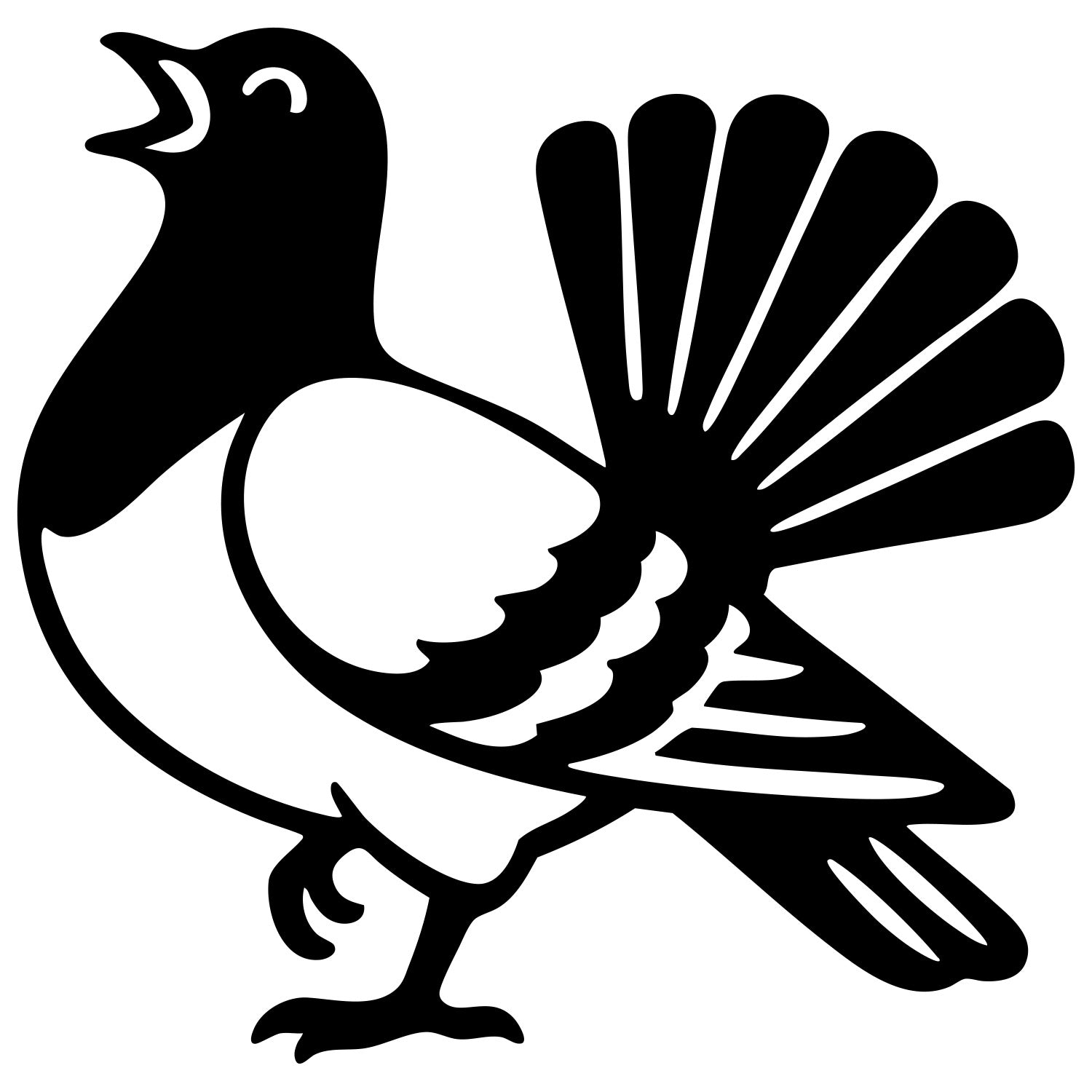 Pigeon DXF File – CNC Cutting Design | ABPIGEON27