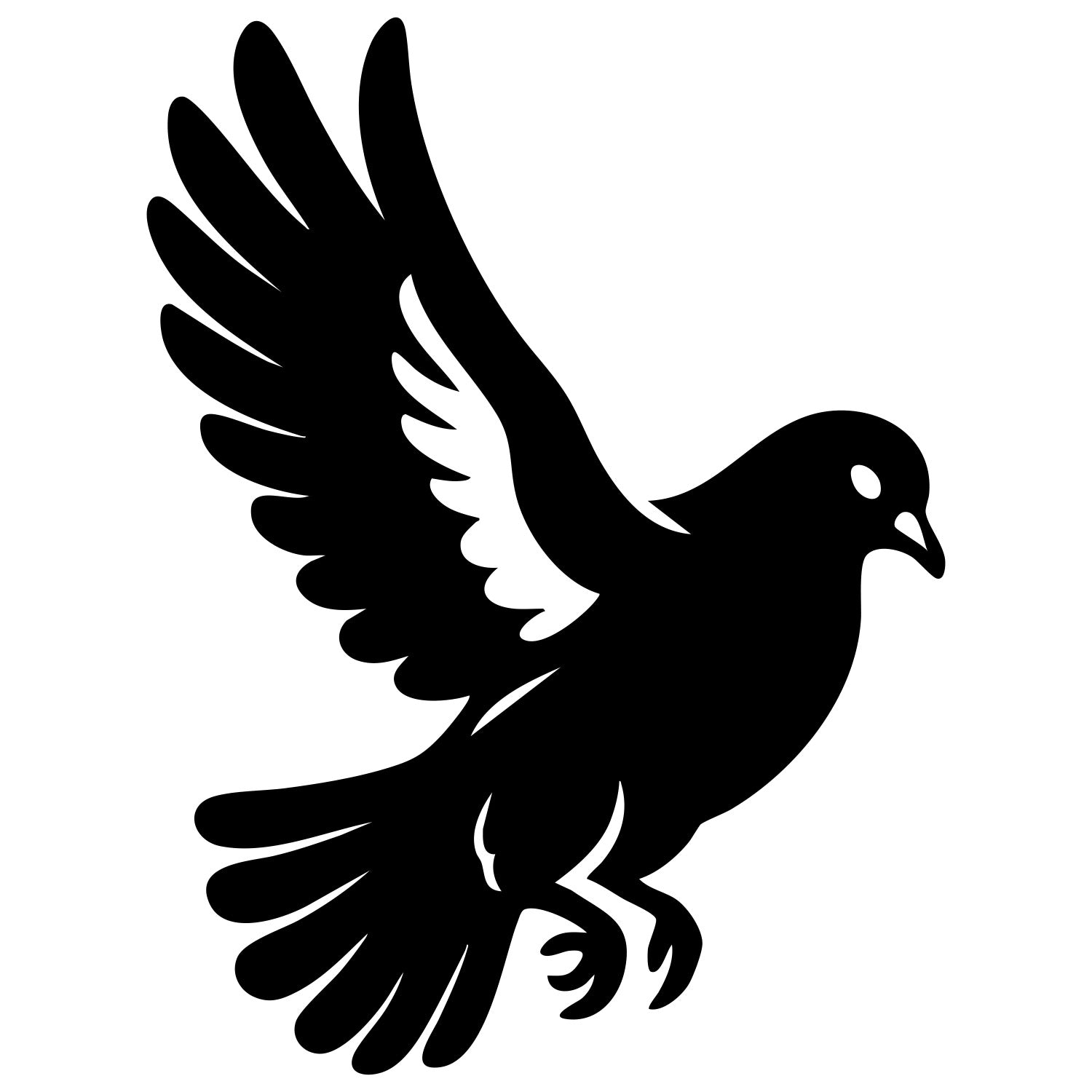 Pigeon DXF File – CNC Cutting Design | ABPIGEON32