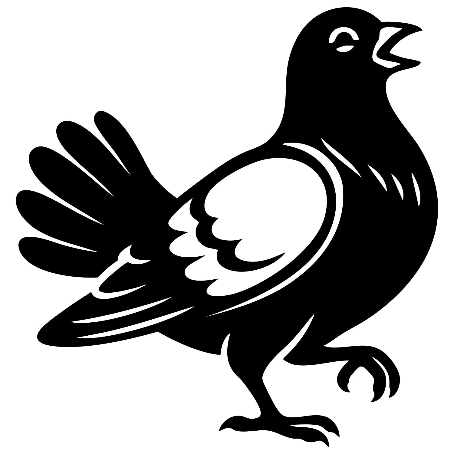 Pigeon DXF File – CNC Cutting Design | ABPIGEON41