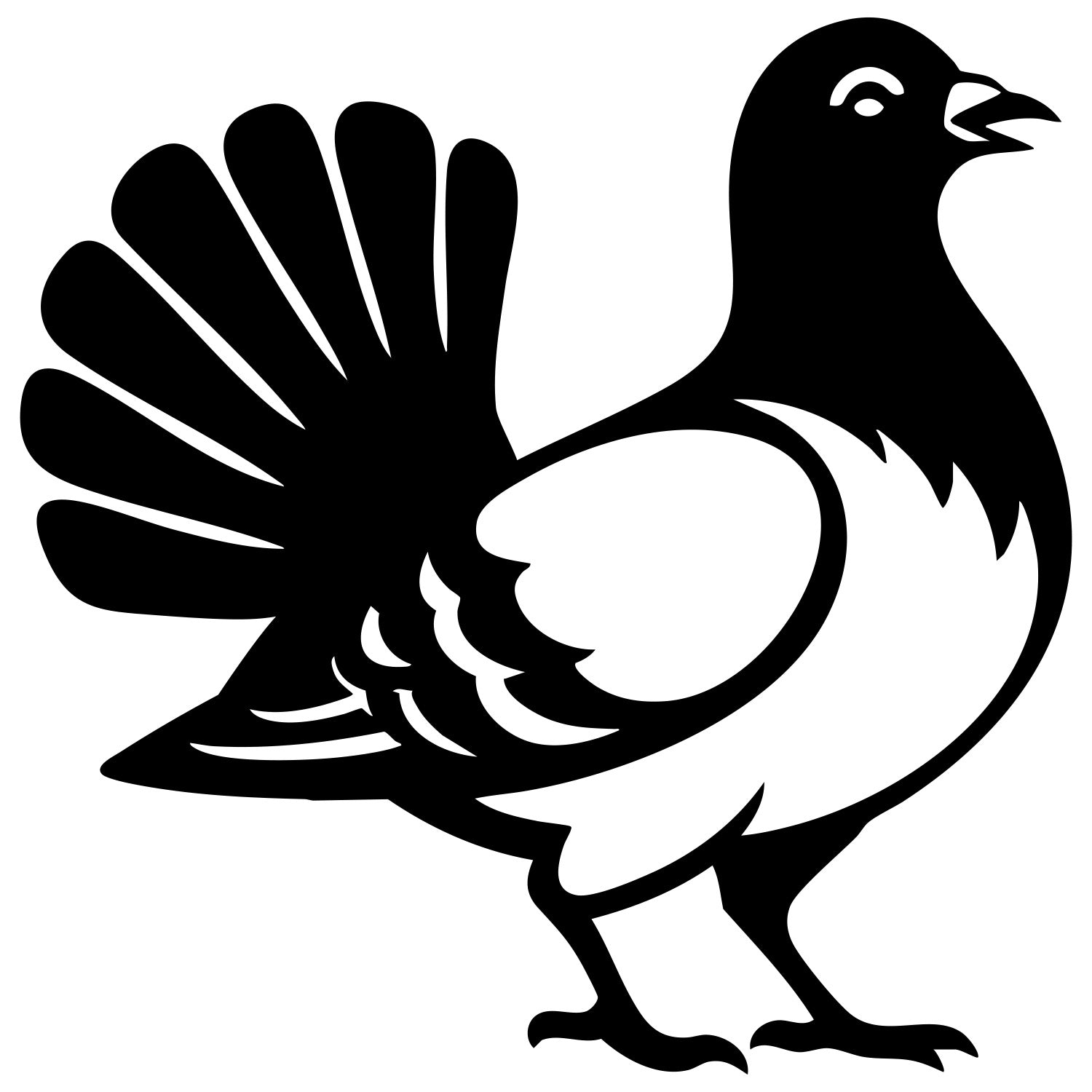 Pigeon DXF File – CNC Cutting Design | ABPIGEON47