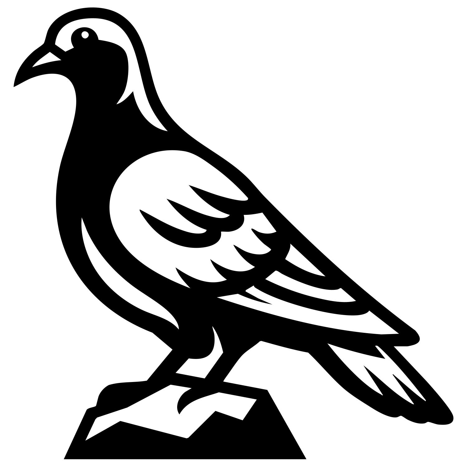 Pigeon DXF File – CNC Cutting Design | ABPIGEON5