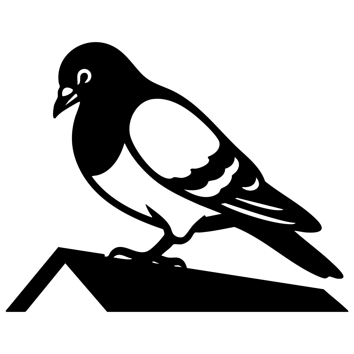 Pigeon DXF File – CNC Cutting Design | ABPIGEON50