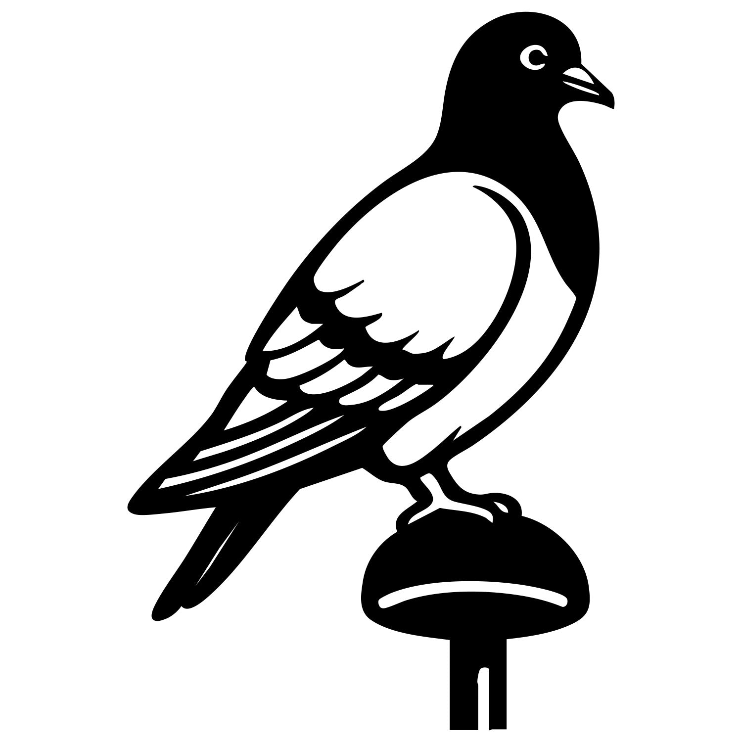 Pigeon DXF File – CNC Cutting Design | ABPIGEON57