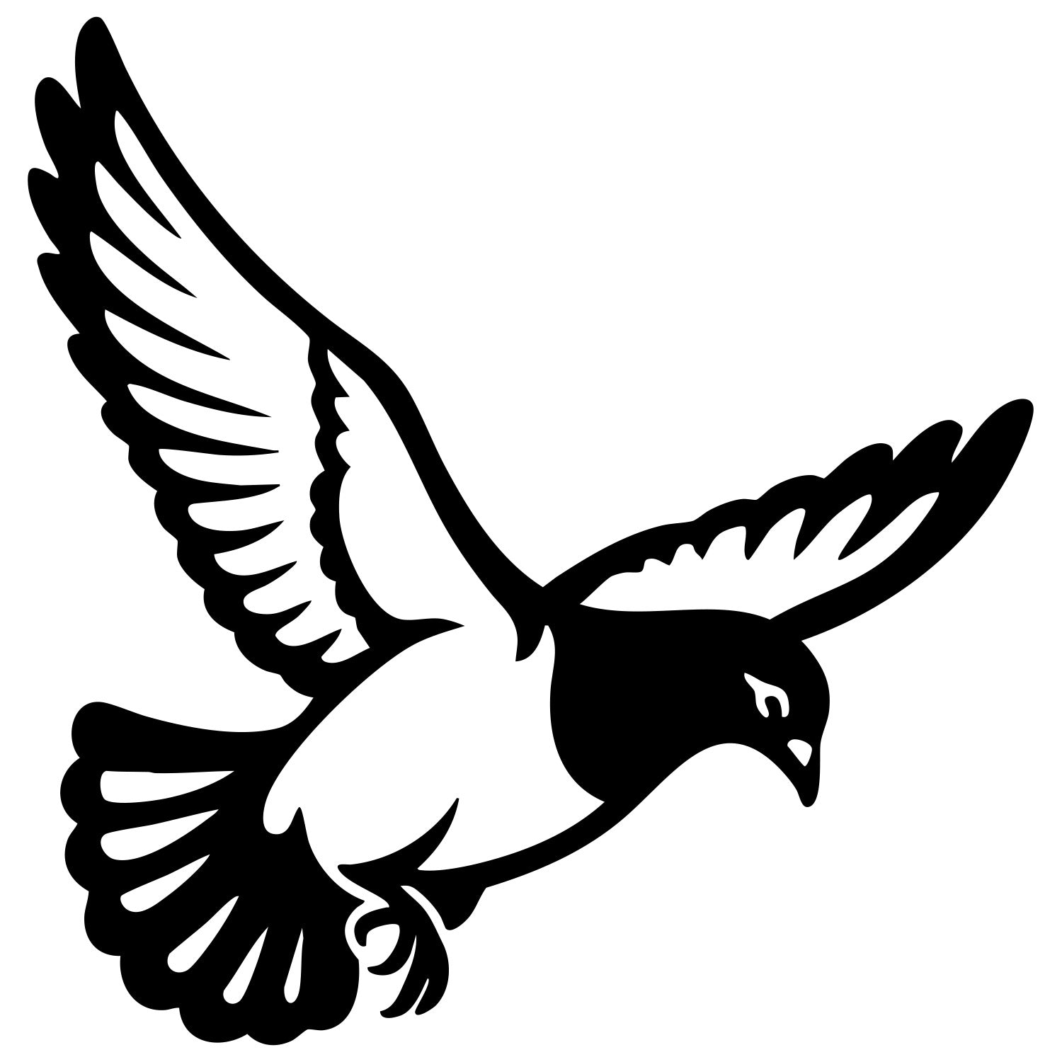 Pigeon DXF File – CNC Cutting Design | ABPIGEON58