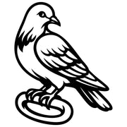 Pigeon DXF File – CNC Cutting Design | ABPIGEON62