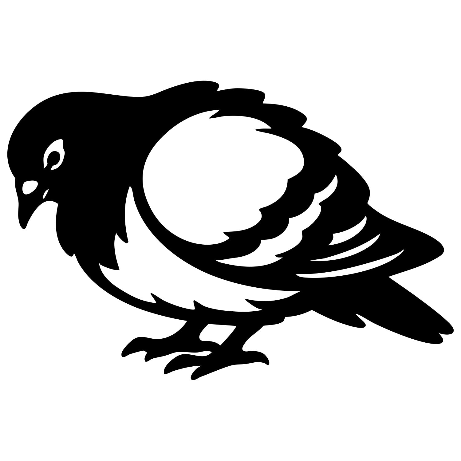 Pigeon DXF File – CNC Cutting Design | ABPIGEON63