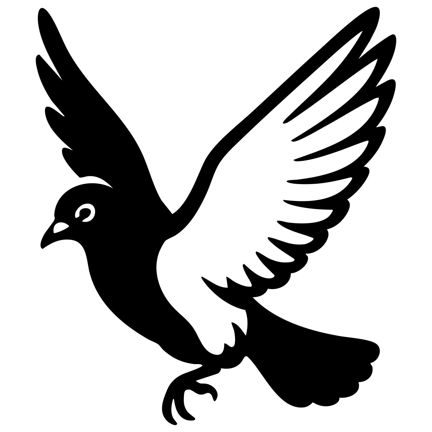 Pigeon DXF File – CNC Cutting Design | ABPIGEON79