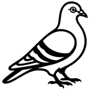 Pigeon DXF File – CNC Cutting Design | ABPIGEON8