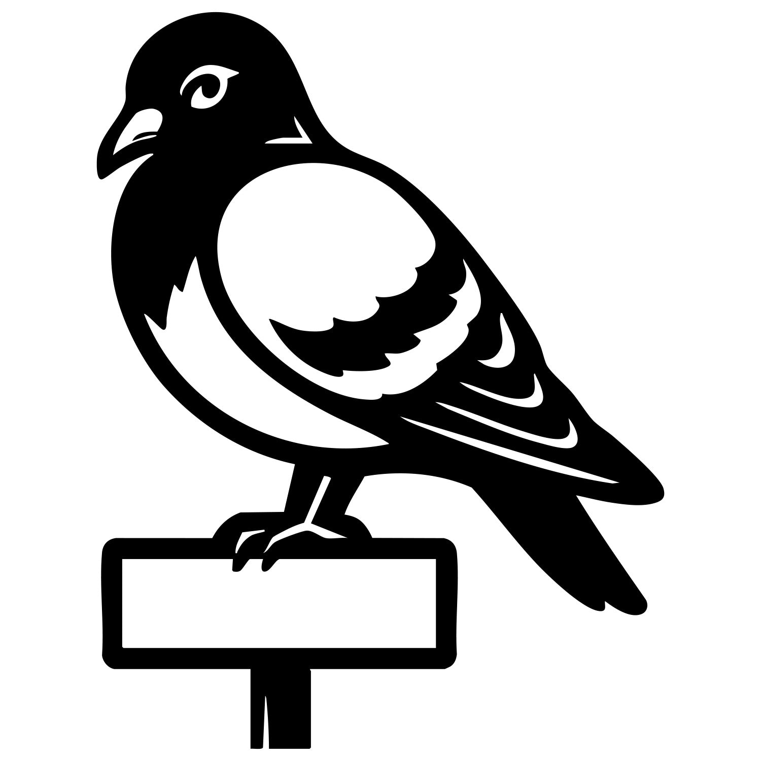 Pigeon DXF File – CNC Cutting Design | ABPIGEON82